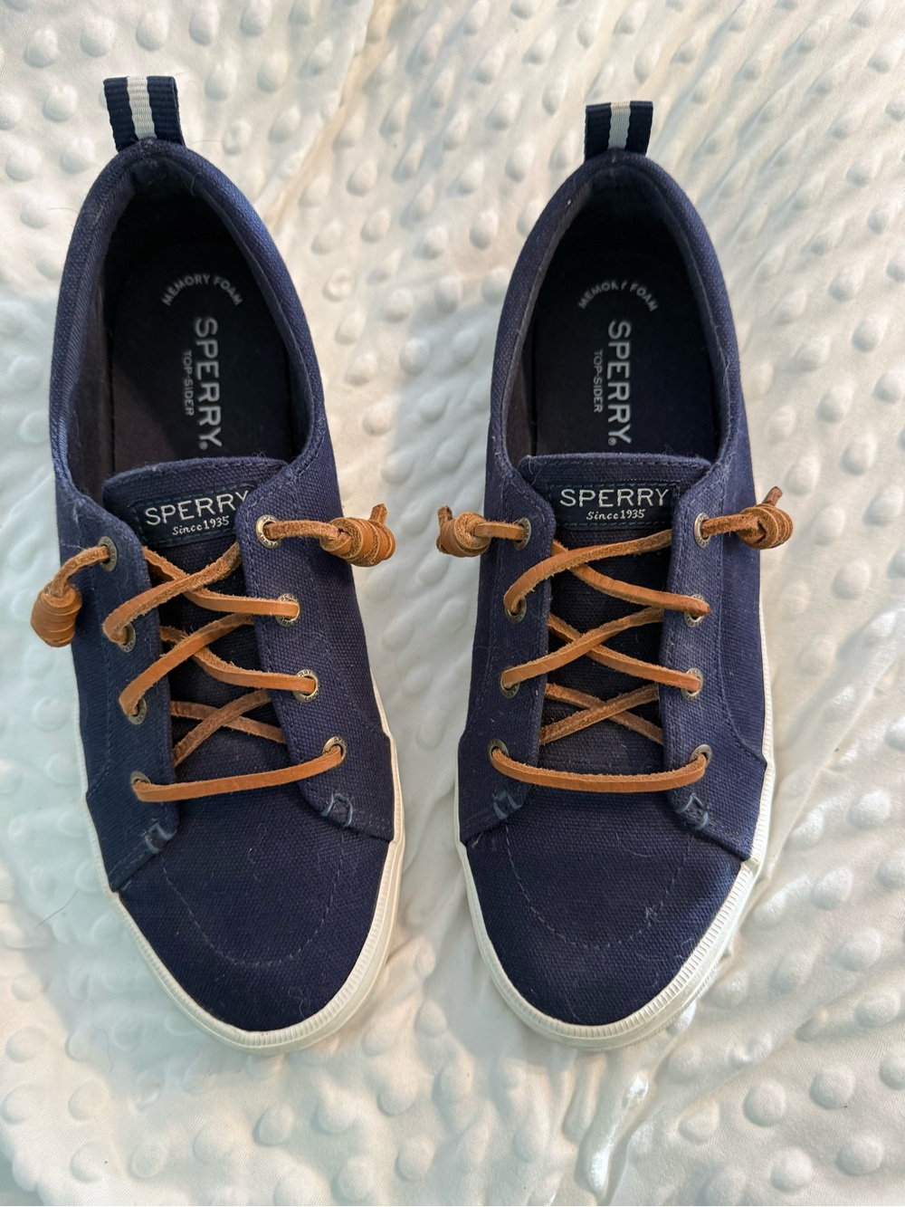 Sperry in canvas blue great condition